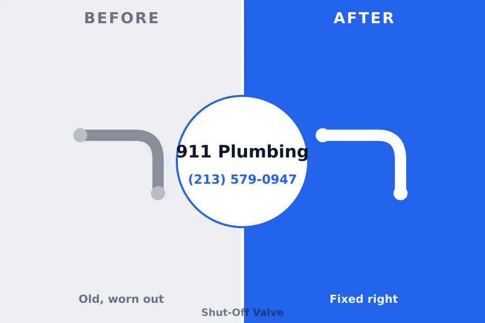 Before and after: plumbing repair Ben Avon, PA